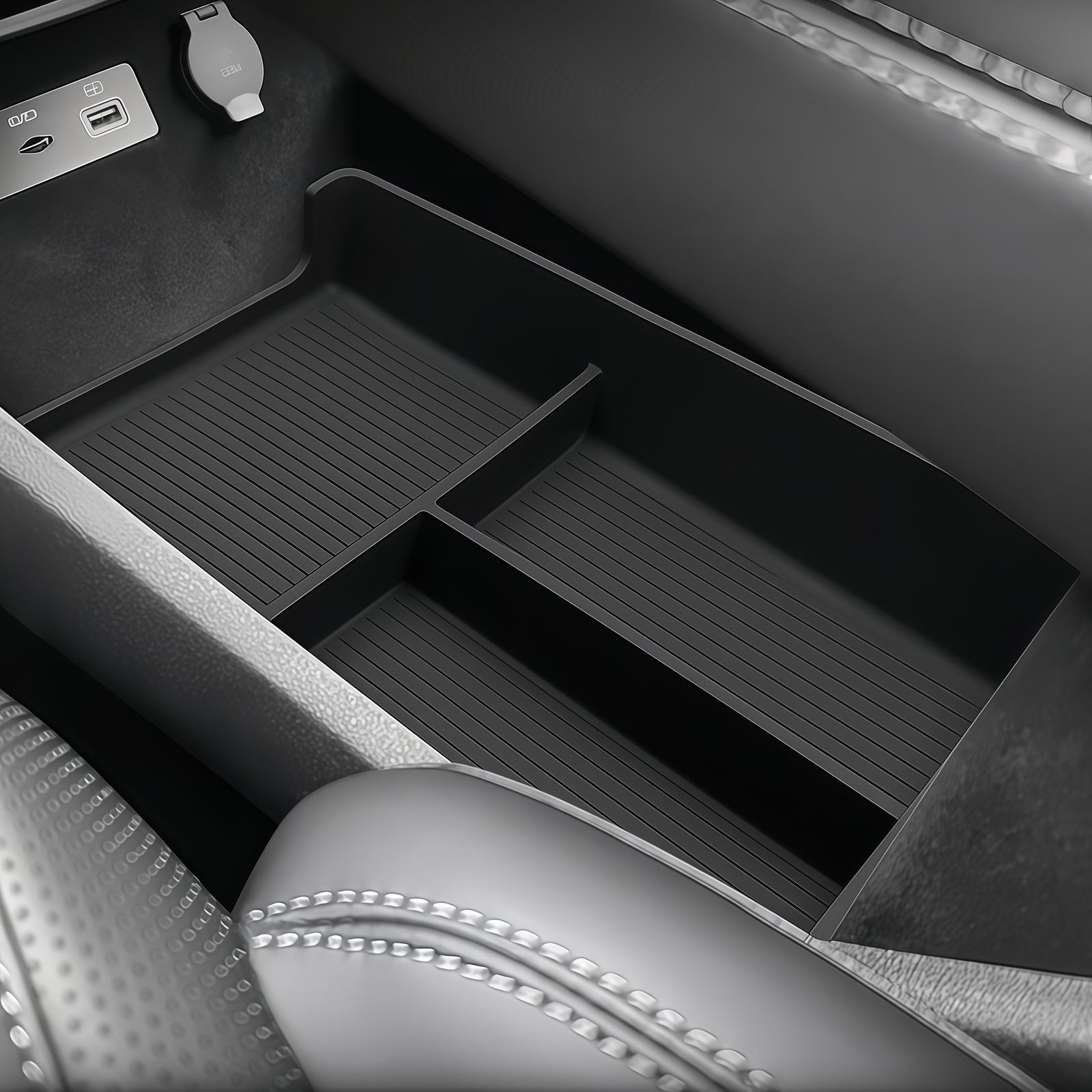 Car Accessories Essentials - Vassoio Organizzatore per Vano Portaoggetti Inferiore