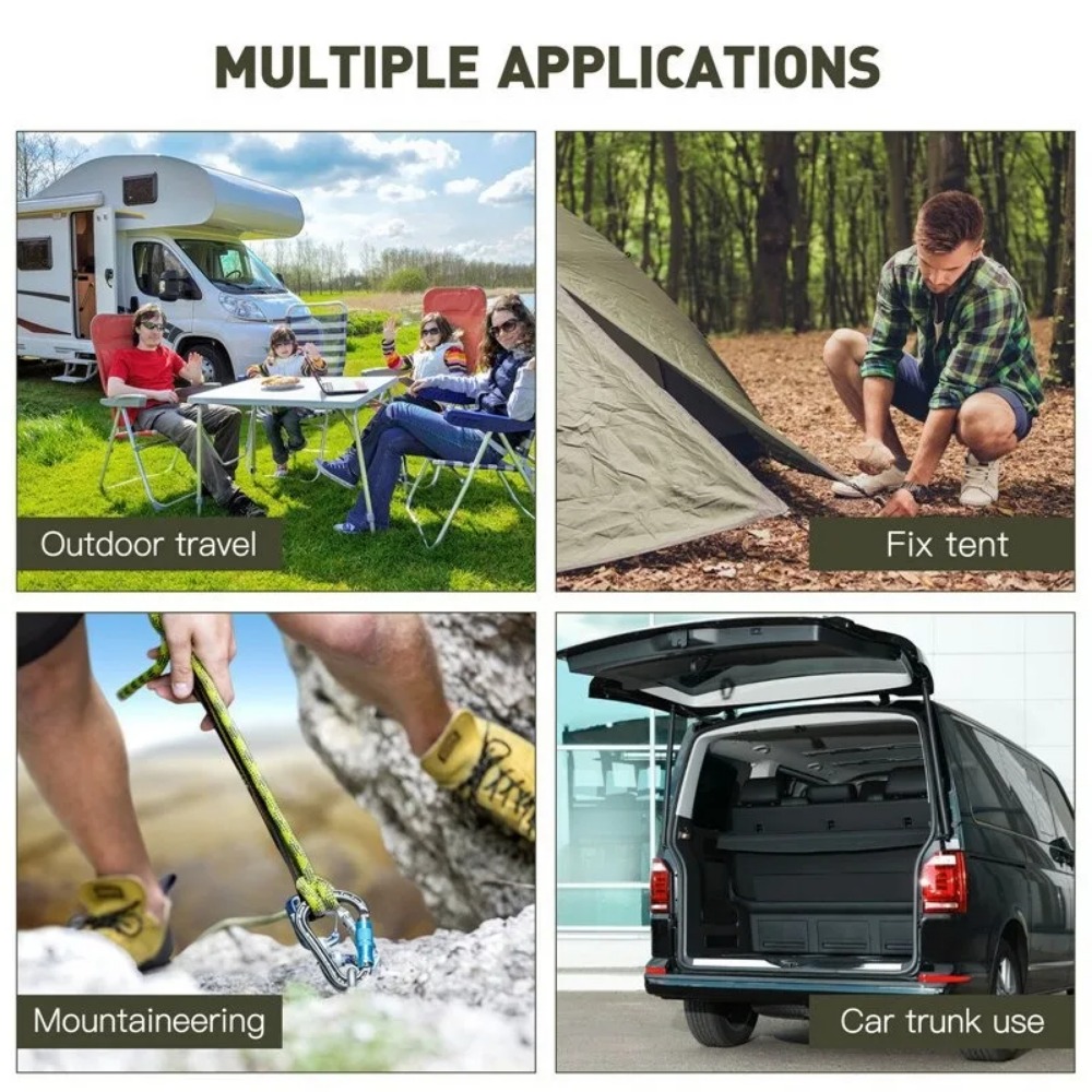 Car Accessories Roof Rack - Corde Elastiche da 60-90cm 8mm con