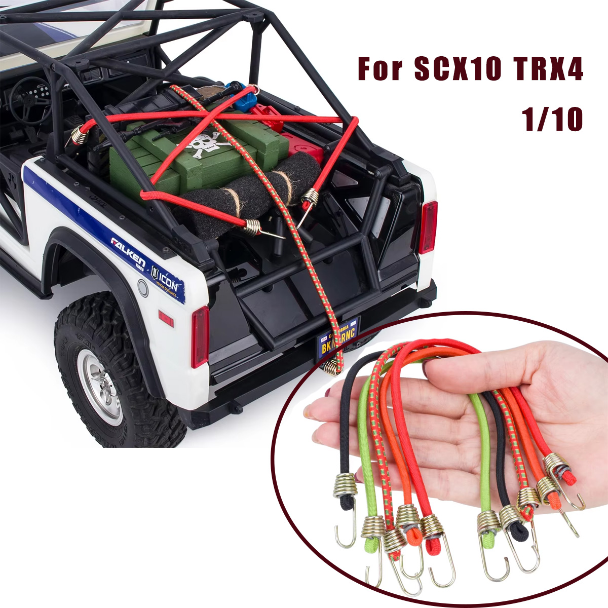 Car Accessories Roof Rack - Corde Elastiche 5/10 Pezzi con Ganci