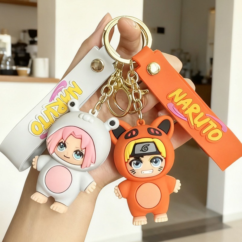 Car Accessories You Need - Nuovo Portachiavi Cartoon Naruto Q-version, Personaggio