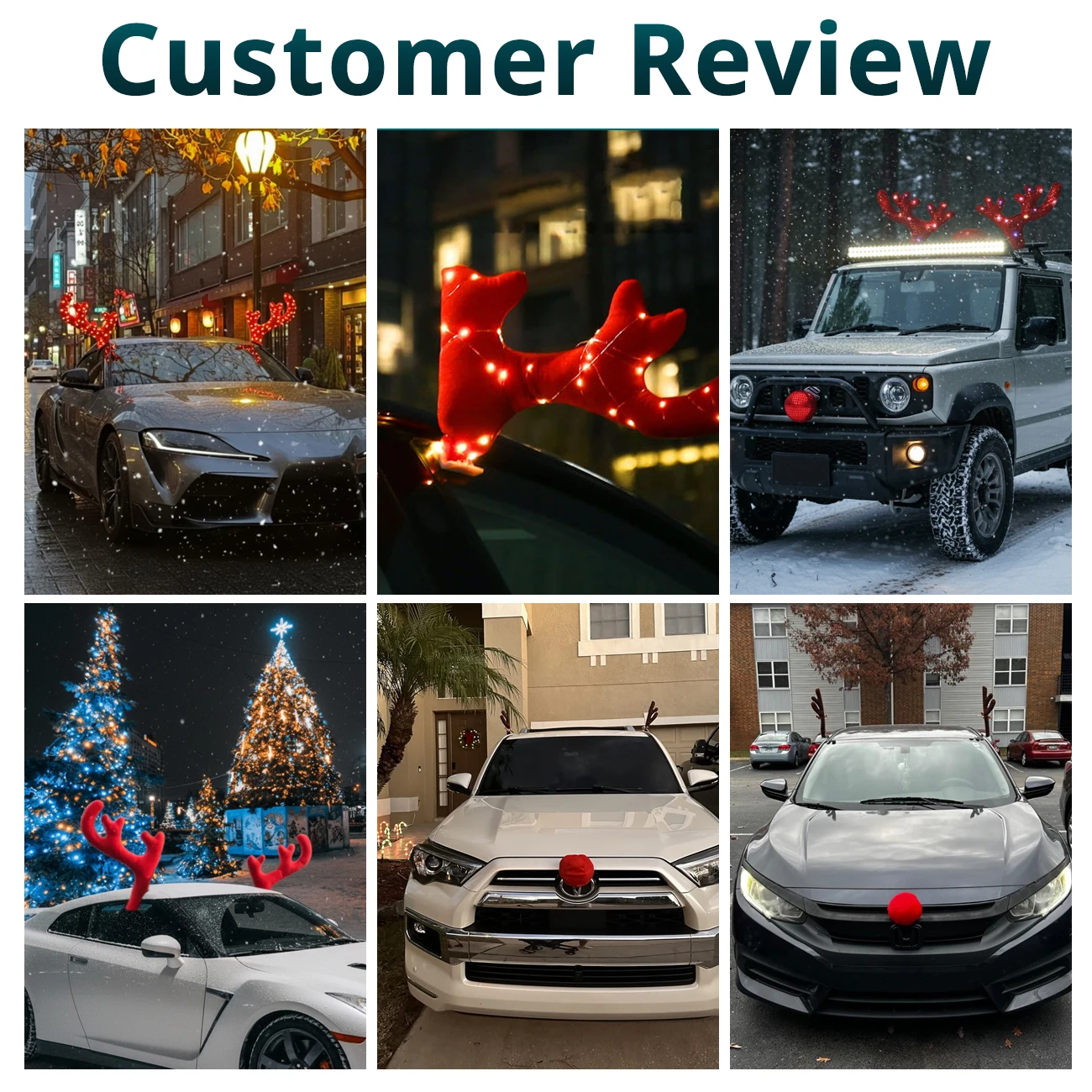 Luci natalizie per auto con co - Car Accessories Xmas recensione e prezzo
