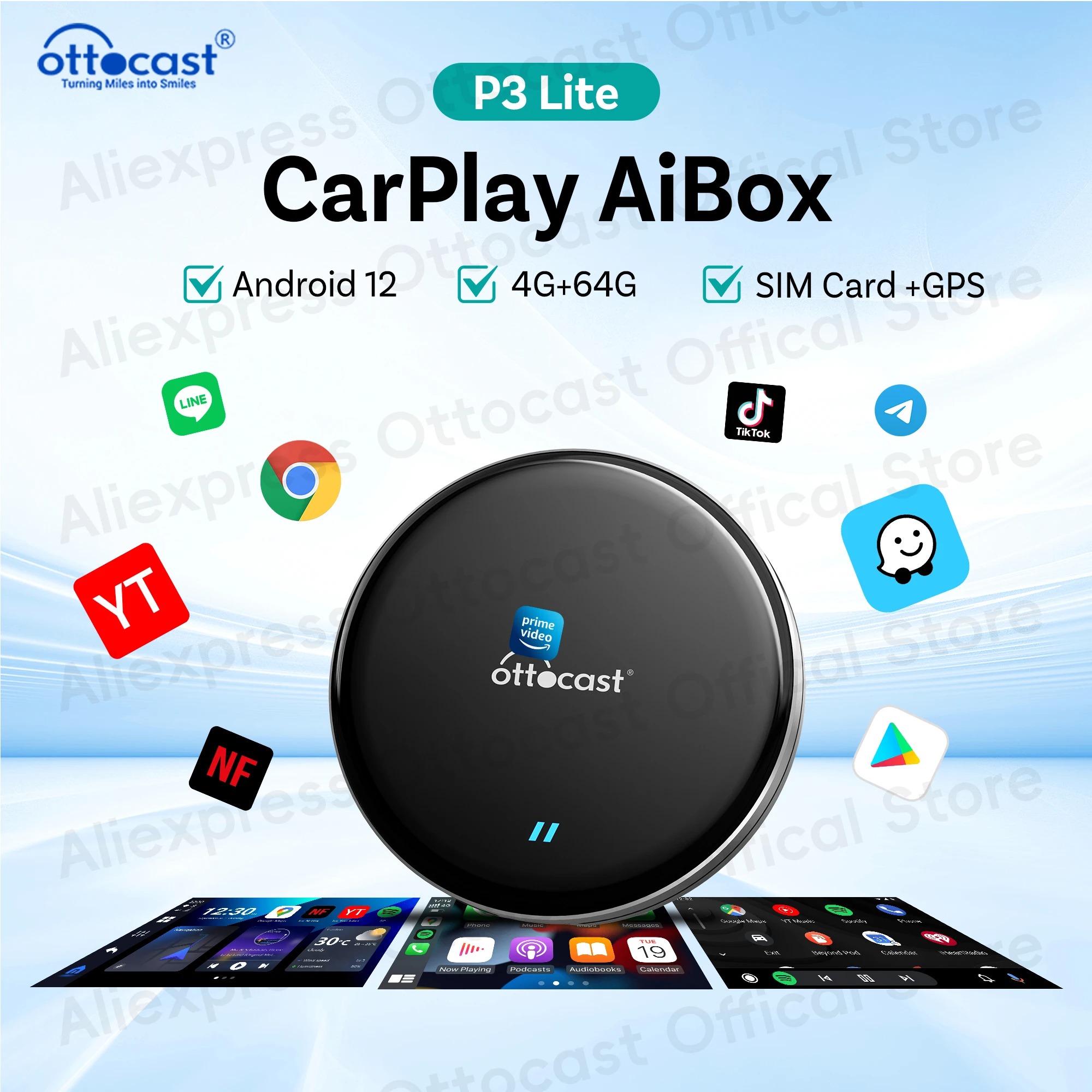 OTTOCAST Nuovo P3 Lite OttoAiB - Car Accessories Youtube recensione e prezzo