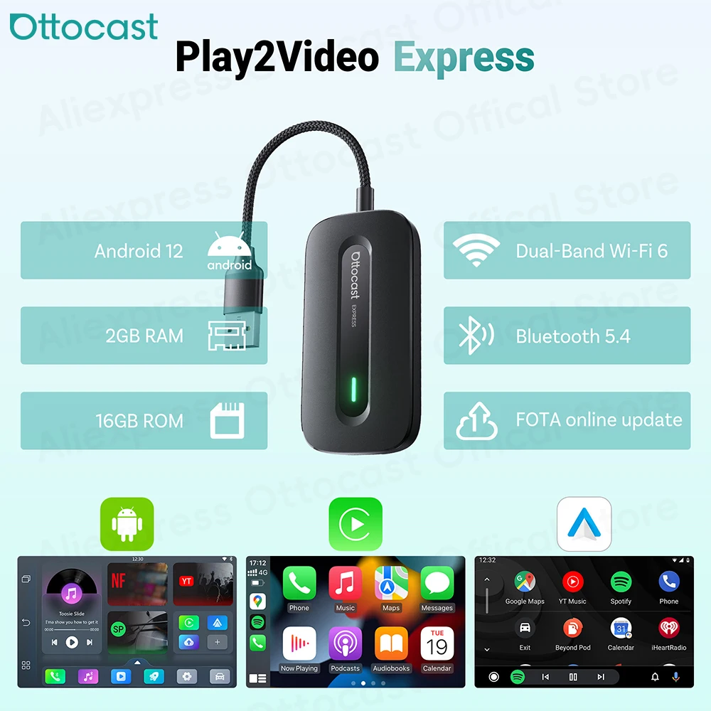 OTTOCAST Play2Video Express Wi - Car Accessories Youtube recensione e prezzo