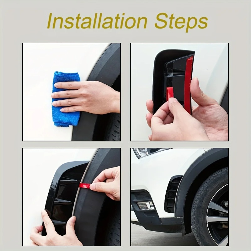 2 Pezzi Adesivi Neri in Fibra  - Car Accessories You Need recensione e prezzo